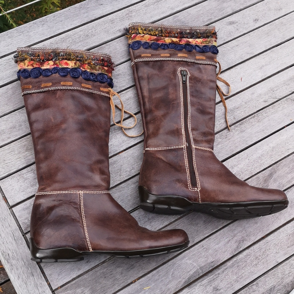 Brown Leather Women's Boots